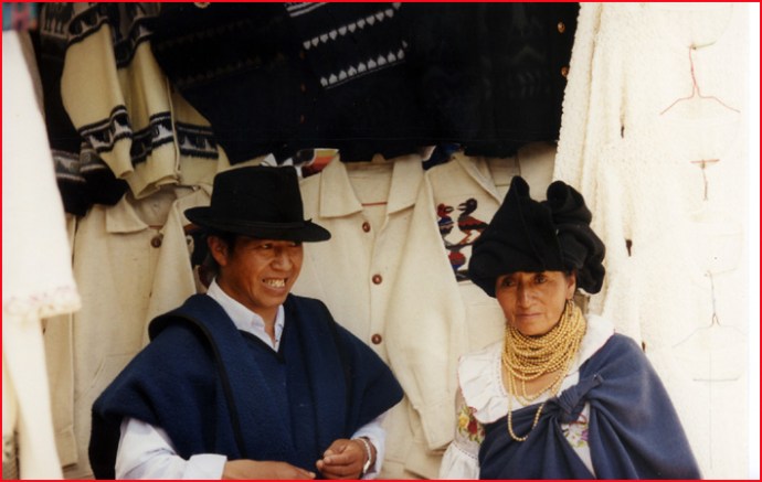 Equateur chapeaux Otavalo