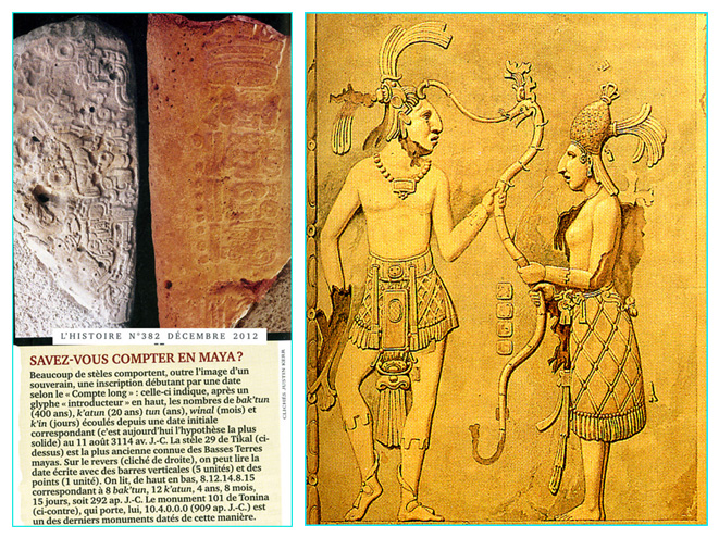 calendrier maya et bas relief