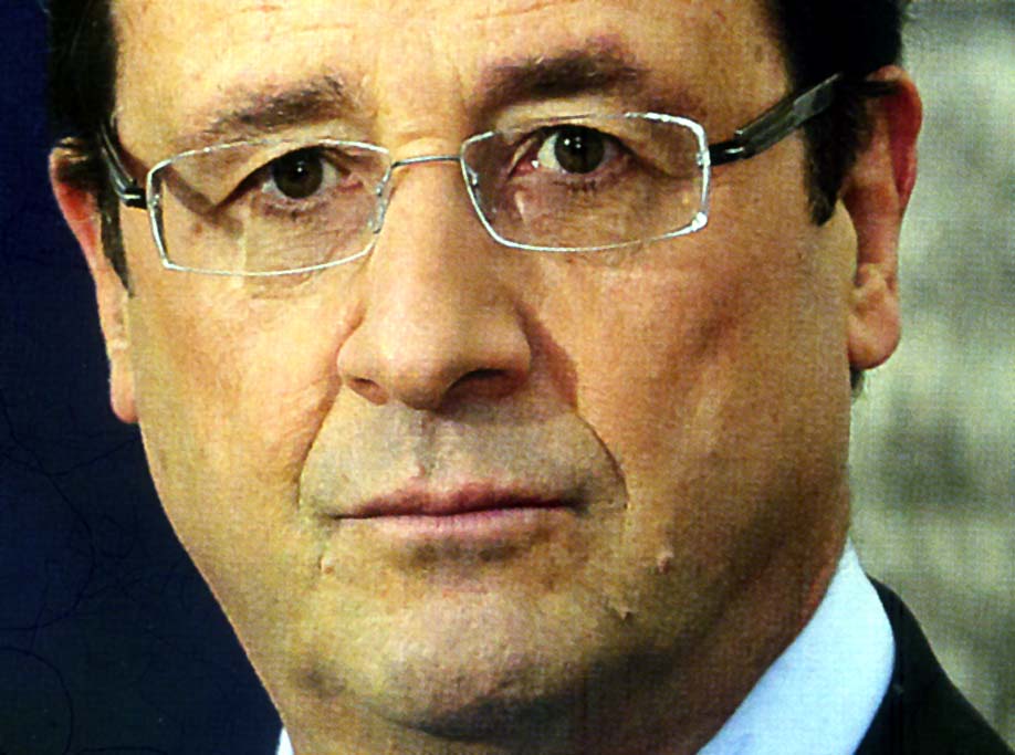 francois hollande visage centre