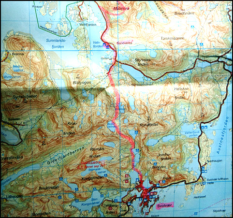 carte matmora solvaer Lofoten