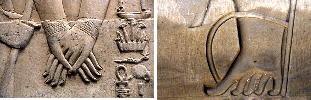 kom ombo mains et pied