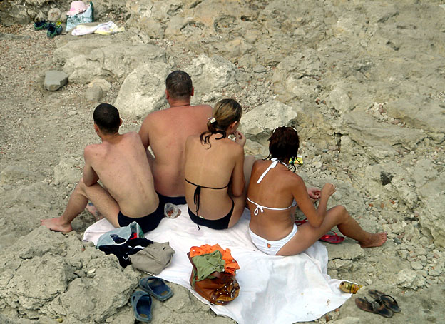 Chersonese baigneurs russes