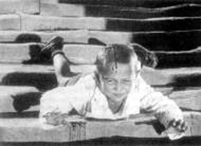 Potemkine escalier Odessa enfant