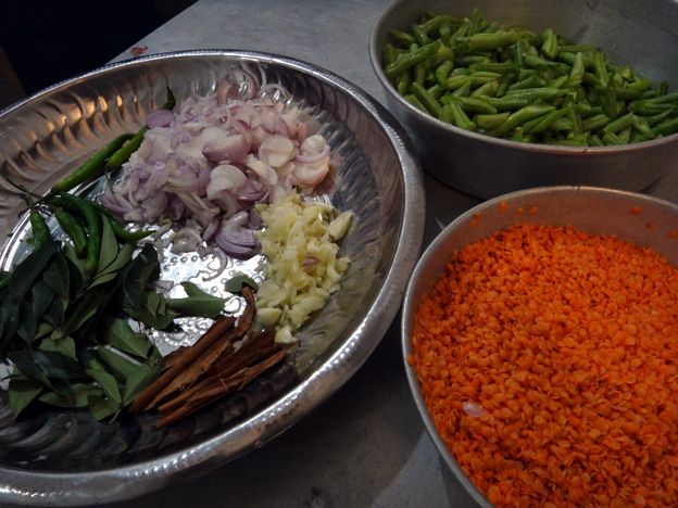 ingredient du curry de legumes hotel belihuloya sri lanka