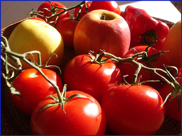 pommes tomates poivron