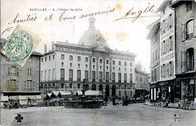 aurillac carte postale 1900