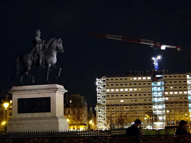 paris henri iv au pont neuf et samaritaine en travaux