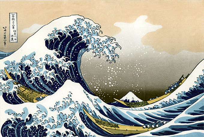 hokusai la vague