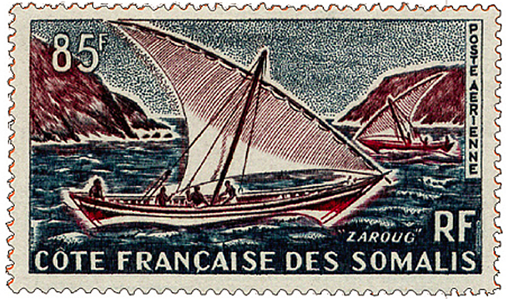 timbre sambouk cote francaise des somalis