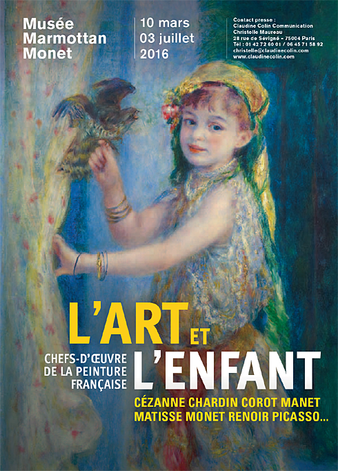 marmottant expo 2016 l art et l enfant affiche